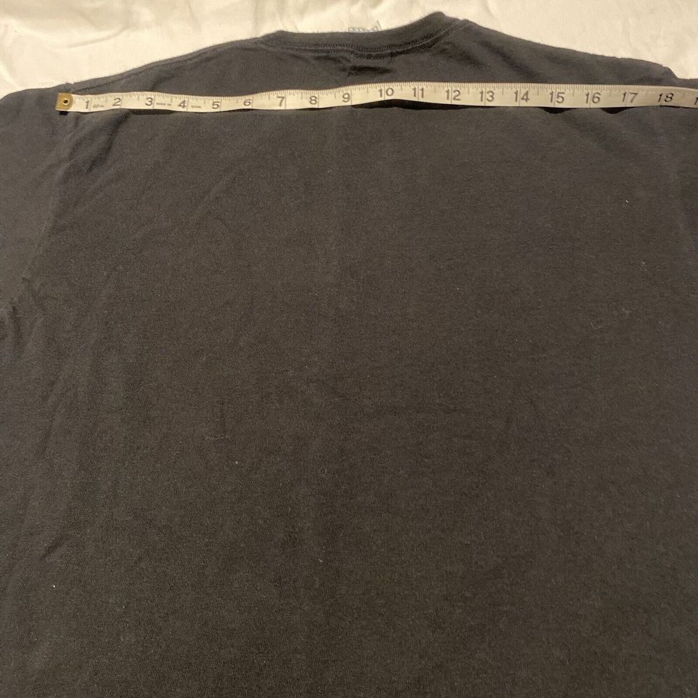 BLACK & WHITE I'M JUST HERE FOR THE FOOD MENS T-SHIRT SIZE LARGE GRAPHIC TEE FUN - Picture 11 of 13